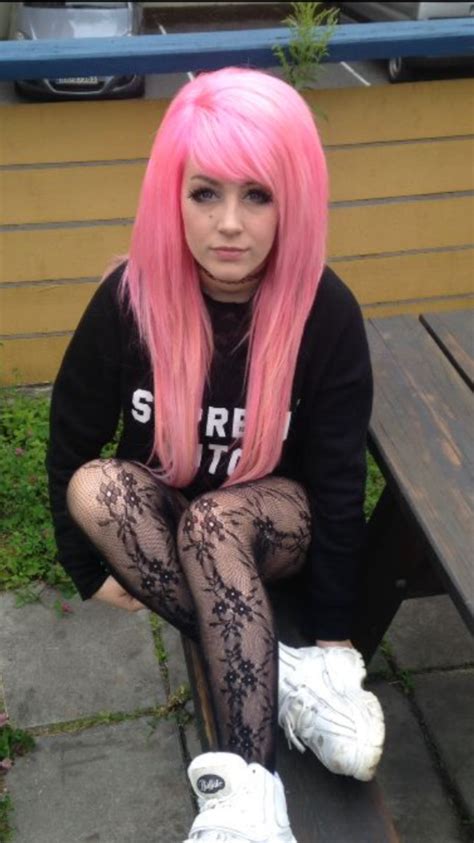 Best Of Evil And Sweet Shes Like A Black Lollypop Emo Scene Hair Girl With Pink Hair Scene