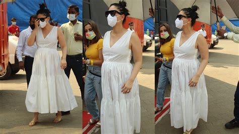 Kareena Kapoor Khan Aces Easy Breezy Summer Maternity Fashion With Her White Cotton Dress And