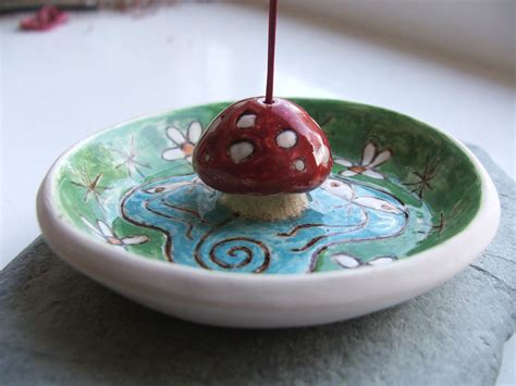 Maybe you would like to learn more about one of these? Ceramic Pottery Faery Mushroom Incense Holder | Clay incense, Clay incense holder, Clay ceramics