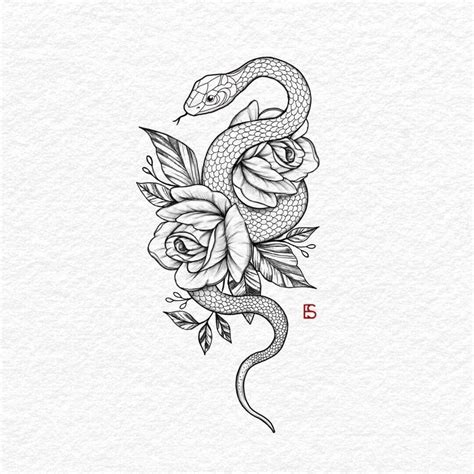36+ Best Snake And Flower Tattoo Designs & Meanings | PetPress | Tattoo designs and meanings ...