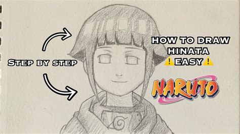 How To Draw Hinata Hyuga Step By Step Easy Tutorial ‼️‼️ Naruto Youtube