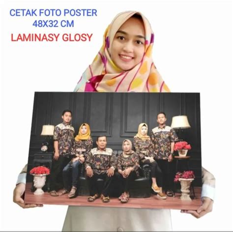 Cetak Foto Ukuran Besar X Sudah Laminasy Lazada Indonesia