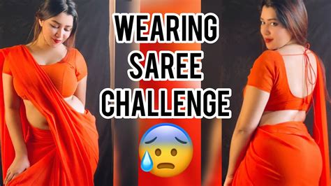 Wearing Saree For Whole Day 🤪 Youtube