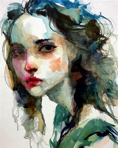 Watercolors Portrait By Ko Byung Jun Watercolor Portrait Painting