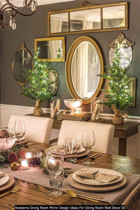 Solve the wall with stylish shelves. 20+ Awesome Dining Room Mirror Design Ideas For Dining ...