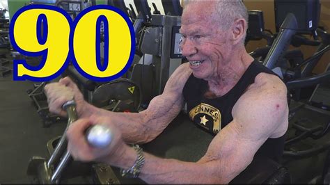 90 Year Old Bodybuilder Jim Arrington Arm Workout Youtube