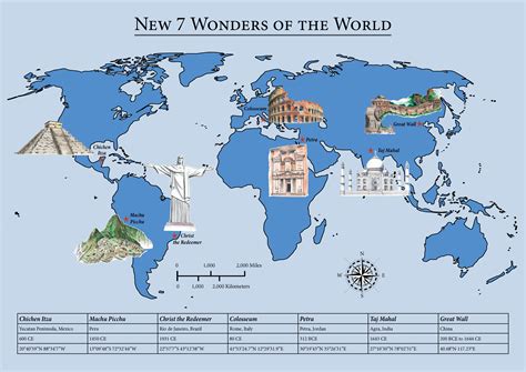 Map Of The New Wonders Of The World Designed By Miss Coco For Rtatw