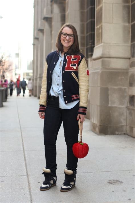 wholesale prices9 street style ways to wear a varsity jacket letterman jacket outfits 80s
