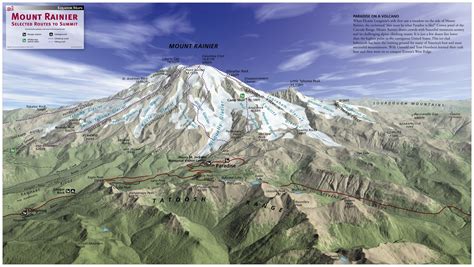 Mount Rainier Area Road Map Ontheworldmap Com