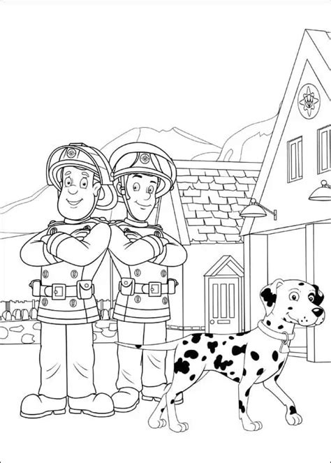 Fireman Sam Characters 5 Coloring Pages Coloring Cool
