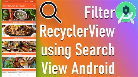 Filter Recyclerview Using Search View Android Ict Foysal Youtube