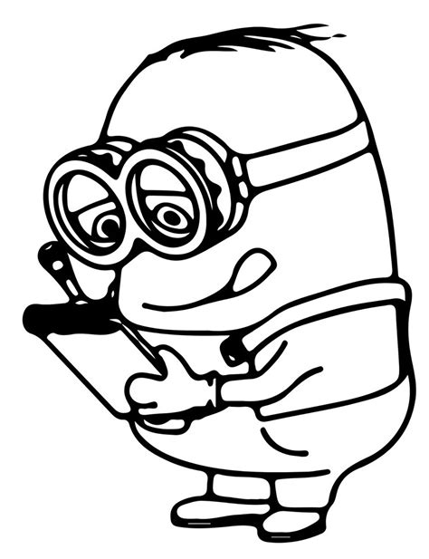 Dave The Minion Despicable Pages Minions Kids Coloring Pages