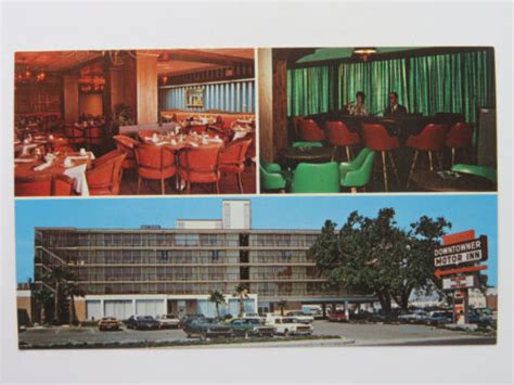 Vintage Postcard ~ Gulfport Mississippi Downtowner Motor Inn Motel