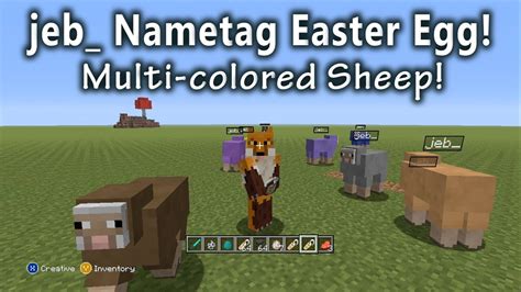 Minecraft Title Update 24 Hidden Update Jeb Nametag Easter Egg