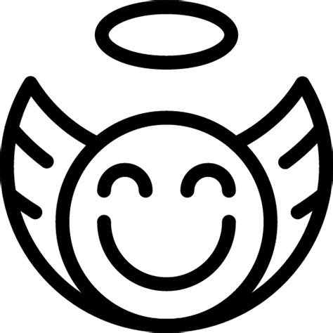 Angel Smiley Icon Line Iconpack Iconsmind