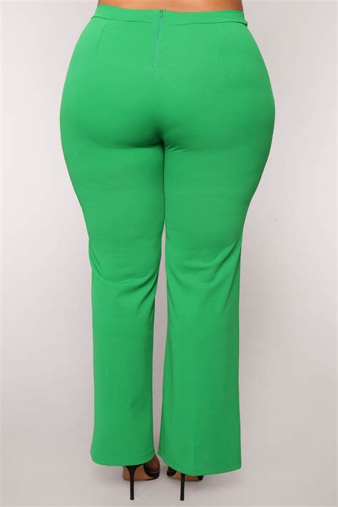 Victoria High Waisted Dress Pants Kelly Green