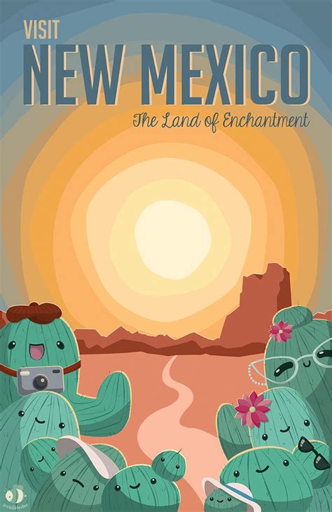 Andythelemon Travel Posters Land Of Enchantment New Mexico