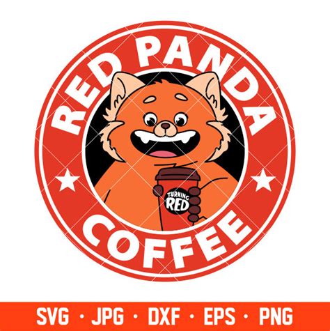 Red Panda Coffee Svg Turning Red Svg Starbucks Svg Cold C Inspire