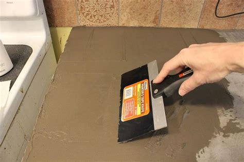 Then i came across this post by the amazing anna white and knew that it was the solution we were looking for. DIY Concrete Kitchen Countertop Tutorial | Hometalk