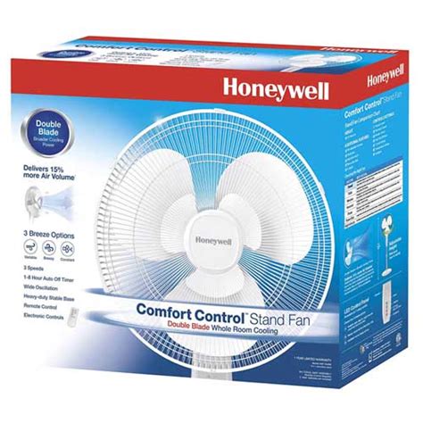 Honeywell Comfortcontrol Hsf 1640w 16 Stand Fan With Double Blades