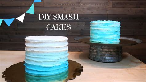 How To Make A Smash Cake How To Make An Ombre Cake Youtube