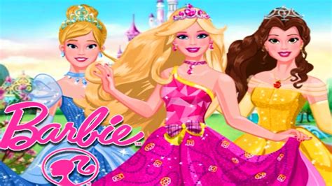 Barbie Princess Disney Dress Up Video Game For Girls Youtube