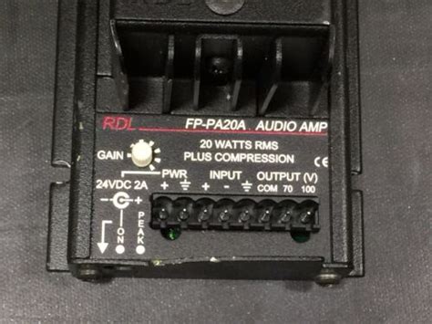 Rdl Fp Pa20a Audio Amp Ebay