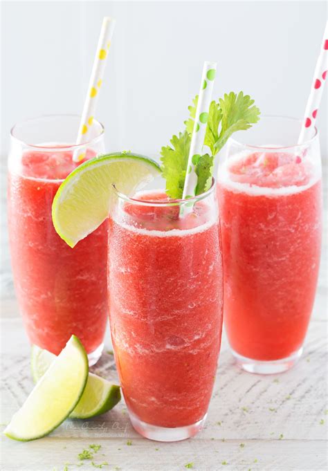 Add the other ingredients to a cocktail shaker with a few cubes of ice. Boozy Strawberry Limeade Slushies - The Chunky Chef