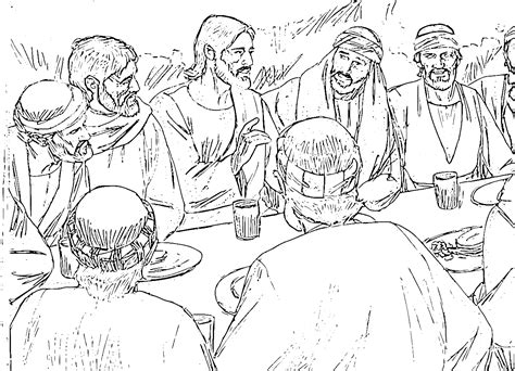Pagina Da Colorare Di Gesù Nellultima Cena Disegni Da Colorare
