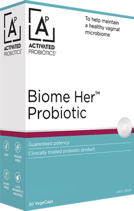 Activated Probiotics Biome Her Probiotic 30 Vegecaps Fitchs Pharmacy