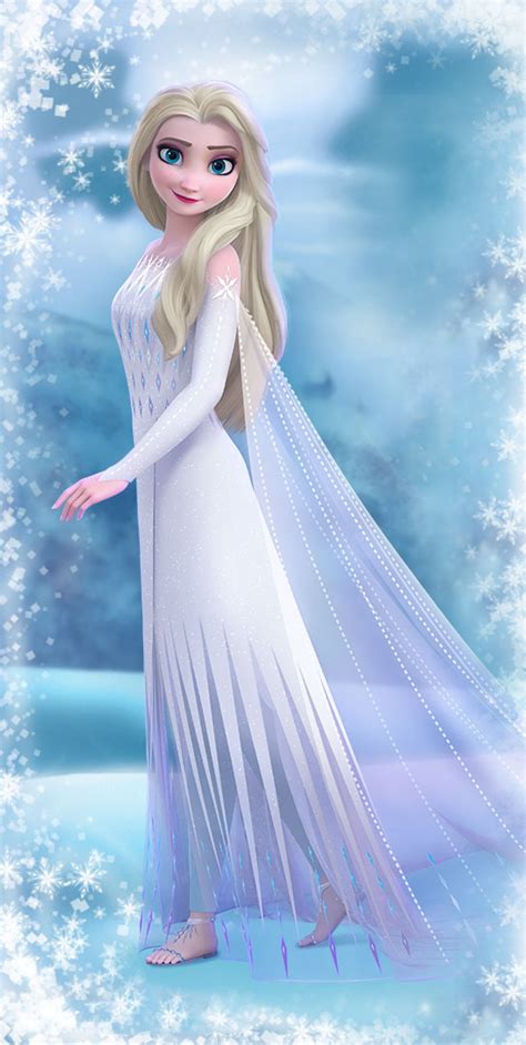 Frozen Elsa In White Dress With Hair Down New Official Big Images