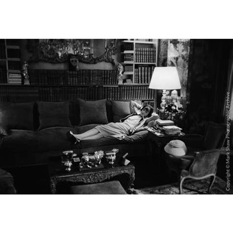 Mark Shaw Photography Coco Chanel Lying On Divan