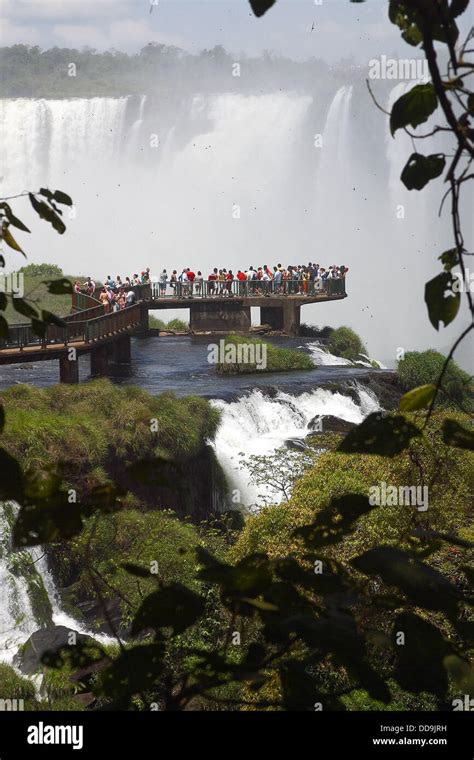 Iguazu Falls Argentinabrazil Border Stock Photo Alamy