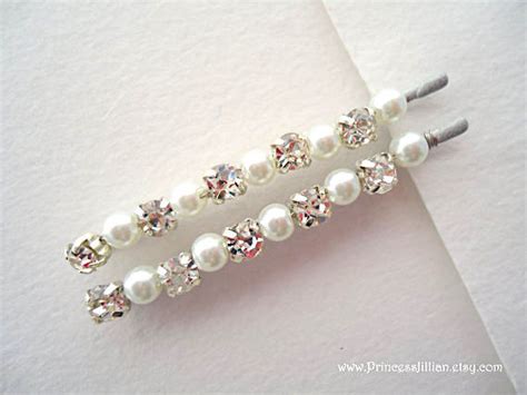 Bridal Rhinestone And Pearl Bobby Pins Sophisticated Classic
