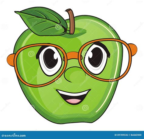 Apple In Glasses Wearing Cape Superhero Costume Part Of Fruits In