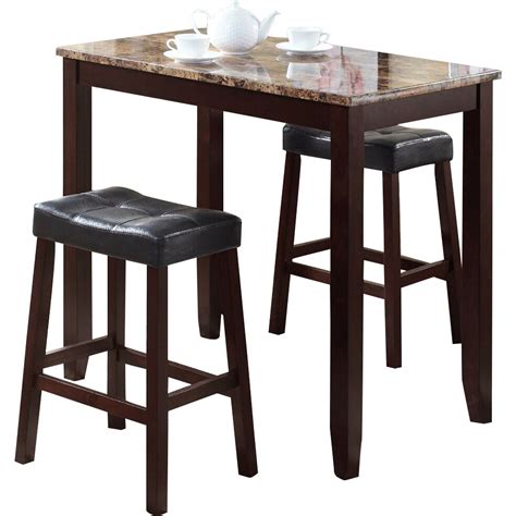 Roundhill Furniture 3 Piece Counter Height Pub Table Set And Reviews