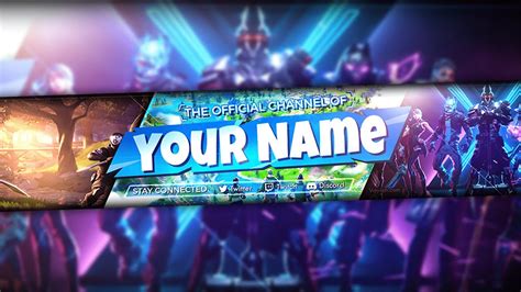 Free Fortnite Banner For Youtube Twitch And Mixer How To Edit
