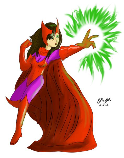 Scarlet Witch Color By Cartoon Eric On Deviantart