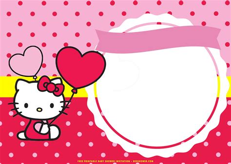 Free Printable Hello Kitty Baby Shower Invitations Hello Kitty