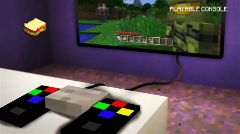Minecraft How To Build A Playable Console Youtube