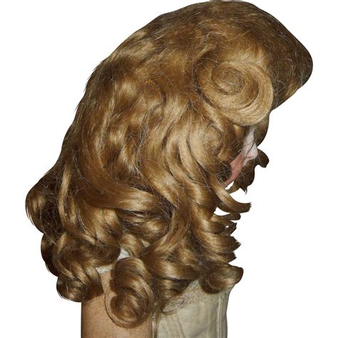 Gorgeous Antique Mohair Doll Wig With Curls From Antiquedolls On Ruby Lane