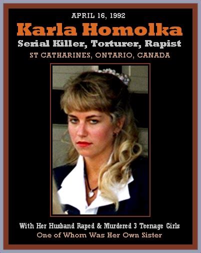 Unknown Gender History Karla Homolka Canadian Serial