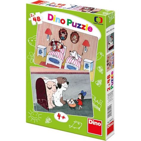 Dino Puzzle Pohádky S Pejsky 2 X 48 Dílků 4kidscz
