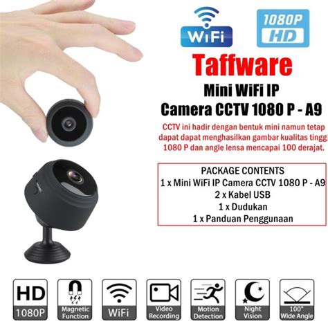 PROMO Mini Wifi Ip Camera Cctv 1080p Taffware Kamera Cctv Untuk Rumah