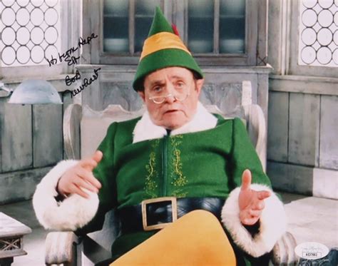 Bob Newhart Signed Elf 8x10 Photo Inscribed From Papa Elf Jsa