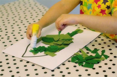 Cut And Paste Fall Leaf Collage For Kids Keeping Life Creative