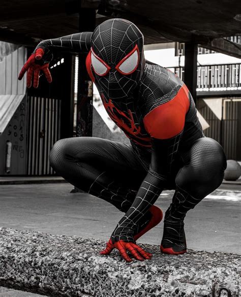 Miles Morales Miles Morales Spiderman 3 Male Cosplay Michael Spider Verse Photo Op Tokyo