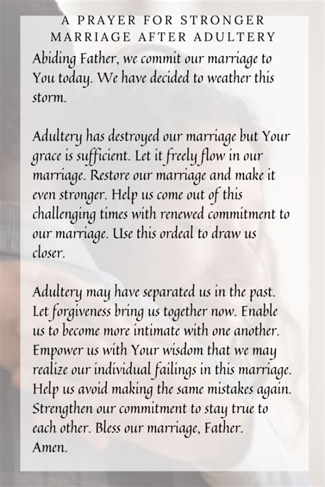 9 Persistent Prayers For Forgiveness Of Adultery Prayrs