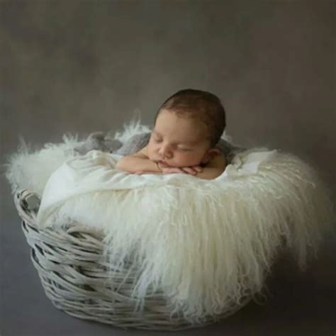 Buy 8050cm Infant Baby Swaddle Blanket Faux Fur Soft