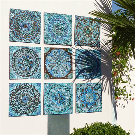 Mandala Wall Hanging Made From Ceramic Outdoor Wall Art Etsy Israel